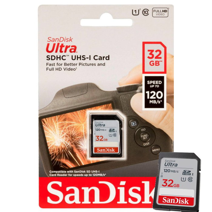 SanDisk Ultra SDHC UHS-I 32GB 120MB/s SDSDUN4-032G-GN6IN SanDisk Ultra SDHC UHS-I 32GB 120MB/s SDSDUN4-032G-GN6IN